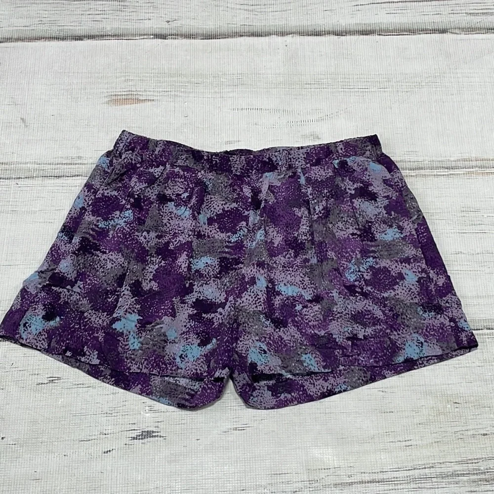 Jack Shorts Purple Blue Lavender Pleated Pockets Size Small